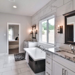 Silver Cloud Granite Master Bathroom